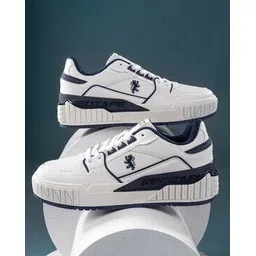 Men Knitted Lace-Fastening Sneakers with Round Toes