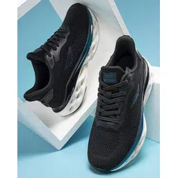 Men Knitted Running Sports Shoes with Lace Fastening