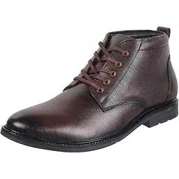 Men Leather Lace-up Boot