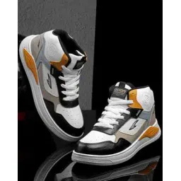 Men Logo Print Lace-Up Casual Shoes
