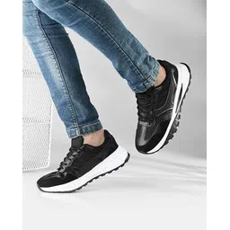 Men Low-Top Lace-Up Casual Shoes