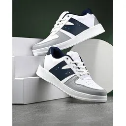 Men Low-Top Lace-Up Sneakers