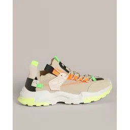 Men Low-Top Paneled Lace-Up Sports Shoes