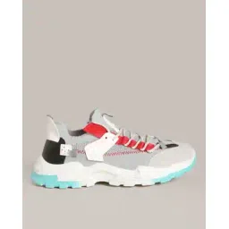 Men Low-Top Paneled Lace-Up Sports Shoes