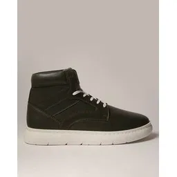 Men Mid-Top Lace-Up Sneakers