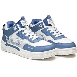 Men NEXUS-11 Stylish Casual Mid Top Sneakers with Catchy Colours and Trendy Design with Laces for Men & Boys | Perfect for Wearing to Outings, and Comfortable All-Day Use, Stylish and Durable