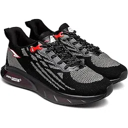 Men POWERPLAY-06 Running and Casual wear Running Shoes with Laces, Lightweight and Comfortable Shoes with Upper mesh Fabric and Crystal Cushion Technology for Men & Boys