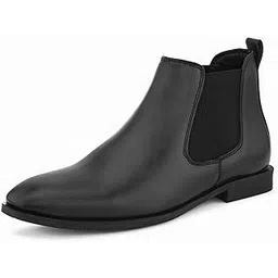 Men Pull-On Chelsea Boots| Synthetic Leather Boots For Men| Comfortable, Anti-Skid and Lightweight Chelsea Boot
