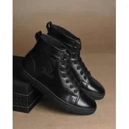 Men Round-Toe Lace-Up Sneakers