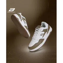 Men Round-Toe Sneakers with Lace Fastenings