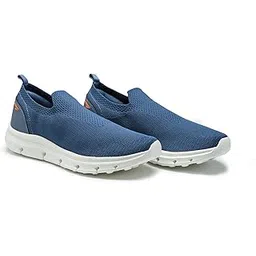 Men SUPERWALK-23 Casual wear Walking and Running Shoes Without Laces, Lightweight and Comfortable Shoes with Upper Fabric for Men & Boys