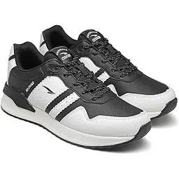 Men TARGET-07 Stylish Casual Mid-Top Sneaker and Trendy Shoes with Laces for Men & Boys, Perfect, Outings, and Comfortable All-Day Use, Lightweight and Durable