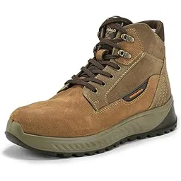 Men Tobacco Casual Lace-Up Boots