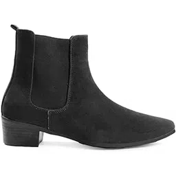 Men's 2 Inch Heel Height Increasing Casual Chelsea Boots