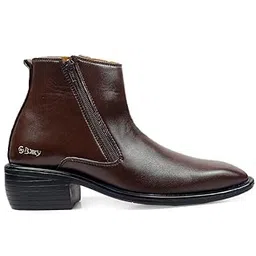 Men's 2 Inch Heel Height Increasing Formal Ankle Boots