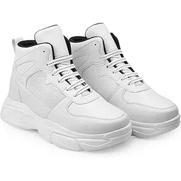 Men's 3 Inch Hidden Height Increasing Casual Sport Running Laceup Outdoor Shoes.