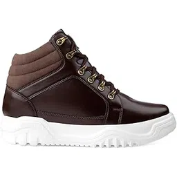 Men's 3.74 Inch Hidden Height Increasing Casual Sneaker Laceup and Outdoor Boot.