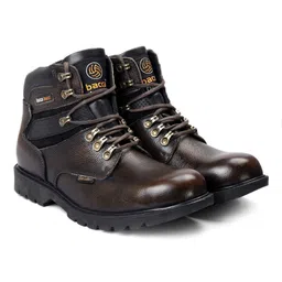 Mens 6 inches Steel Toe Cap Real Grain Leather Outdoor Laceup Boots/Warranted Qualtiy & Durable Boots For Men