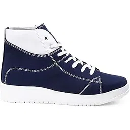 Men's 7.62 CM Hidden Height Increasing Casual Canvas, Sneakers Laceup Outdoor Shoes.