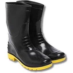 Mens Bahubali Gumboot UK/India Size Without Steel Toe Boot (Color-Yellow, Size UK - 10)