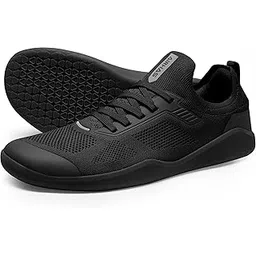 Men's Barefoot Shoes Zero Drop Wide Toe Box Minimalist Gym Shoes for Men Deadlift Cross Training Sneakers