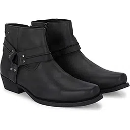 Men's Black Ankle Boots 63652