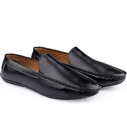 Men's Black Lace-Up Shoes with Durable PVC Outsole and Faux Leather Finish | Memory Foam Lined for All-Day Comfort in Formal or Semi-Casual Settings_