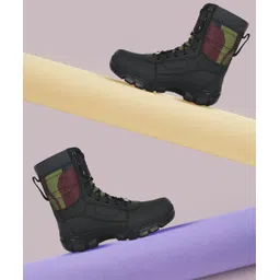 Men's Black Military Army Tactical Combat Boots for Mens Camouflage Boots For Men