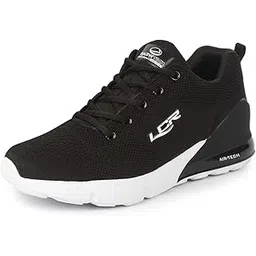 Men's Black Sports Walking Shoes, 8 UK