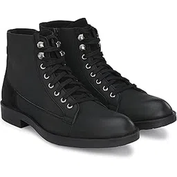 Men's Black/Brown Derby Boots