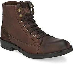 Men's Black/Brown Derby Boots