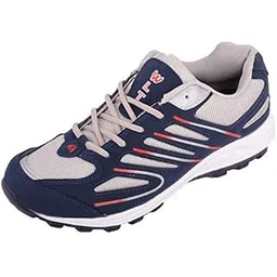 Men's Bullet-02 Grey Blue Walking,Sports,Gym,Running Shoes UK-8
