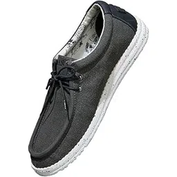 Mens Canvas Wanderers Sneakers | Boat Shoes | Comfortable, Flexible & Breathable