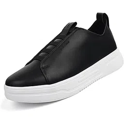 Men’s Casual Egyptian Black Sneaker | No Laces Slip-On Casual Sneaker Shoes for Men | EVA Sole Walking Sneakers Shoes | Comfortable and Flexible Slip-on Shoes (LSP-SNK-EPLJB)