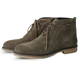 Men's Casual Leather Boots | Stylish Lace-Up Design with Cushioned Insole | Durable, Comfortable & Trendy