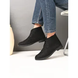 Men's Casual Outdoor High Top Lace Up Boots, Comfortable Hiking and Trekking Boots For Men