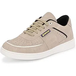 Men's Casual Shoes Fashion Lace Up Non-Slip Flats Trendy Stylish All Day Comfortable Lightweight Sneakers with Extra Comfort on Heel (2895)