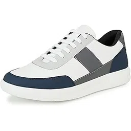 Men's Casual Shoes Fashion Lace Up Non-Slip Flats Trendy Stylish All Day Comfortable Lightweight Sneakers with Extra Comfort on Heel (3211)