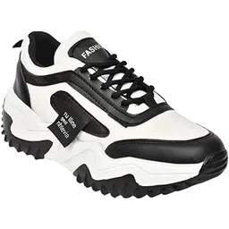 Men's Casual Shoes | Fashionable Slip-Resistant and Comfortable Walking Shoe | Classic, Trendy & Ultra-Comfortable Footwear | White | 9