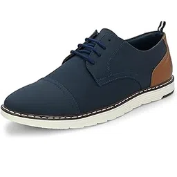 Men's Casual Shoes |Stylish Lace-Up Design | Soft Cushioned Insole for Comfort | Lightweight & Breathable |Oxfords Walking, Office Comfortable Shoe |Classy Sneakers with Extra Comfort (6569)