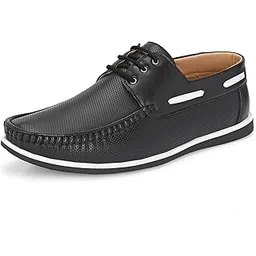 Men's Casual Shoes |Stylish Lace-Up Design | Soft Cushioned Insole for Comfort | Lightweight & Breathable |Oxfords Walking, Office Comfortable Shoe |Classy Sneakers with Extra Comfort (7630)