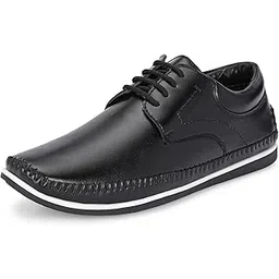 Men's Casual Shoes |Stylish Lace-Up Design | Soft Cushioned Insole for Comfort | Lightweight & Breathable |Oxfords Walking, Office Comfortable Shoe |Classy Sneakers with Extra Comfort (7631)