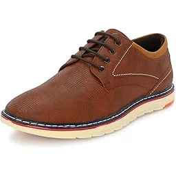 Men's Casual Shoes |Stylish Lace-Up Design | Soft Cushioned Insole for Comfort | Lightweight & Breathable |Oxfords Walking, Office Comfortable Shoe |Classy Sneakers with Extra Comfort(6570)