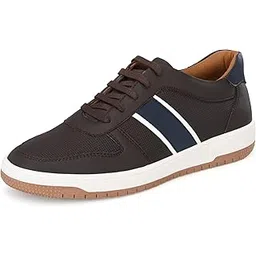 Mens Casual Sneakers | Lace-Up Stylish Casual Sneakers | Cushioned Insole | Canvas Low-Tops| Leather Lace-Up Casual Shoes | Walking Fashion and Lightweight Comfortable Trendy Shoes (6008)