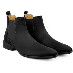 Men's Casual Suede Material Slip-on Ankle Chelsea Boots