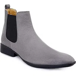 Men's Casual Suede Material Slip-on Chelsea Boots