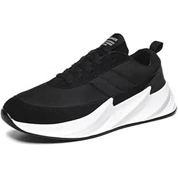 Men's Casual Synthetic Lace-ups Casual Shoes (Black)