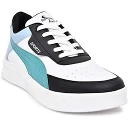 Men's Casual Synthetic Lace-ups Casual Shoes (White)