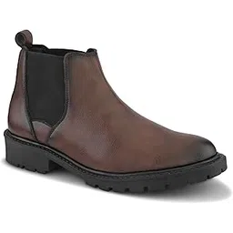 Men's Chelsea Boots | Ankle Height Boot| Formal, Office & Casual Wear Shoes | Soft Cushioned Insole, Dynamic Feet Support, Arch Support & Shock Absorption