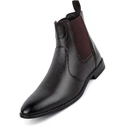 Men's Chelsea Boots | Handcrafted | High Ankle Boot| Comfortable Formal Office & Casual Wear Shoes | Dual Tone Patina Finish (LSRGPDCL)